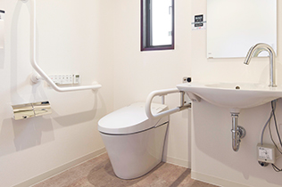 バリアフリーのトイレ